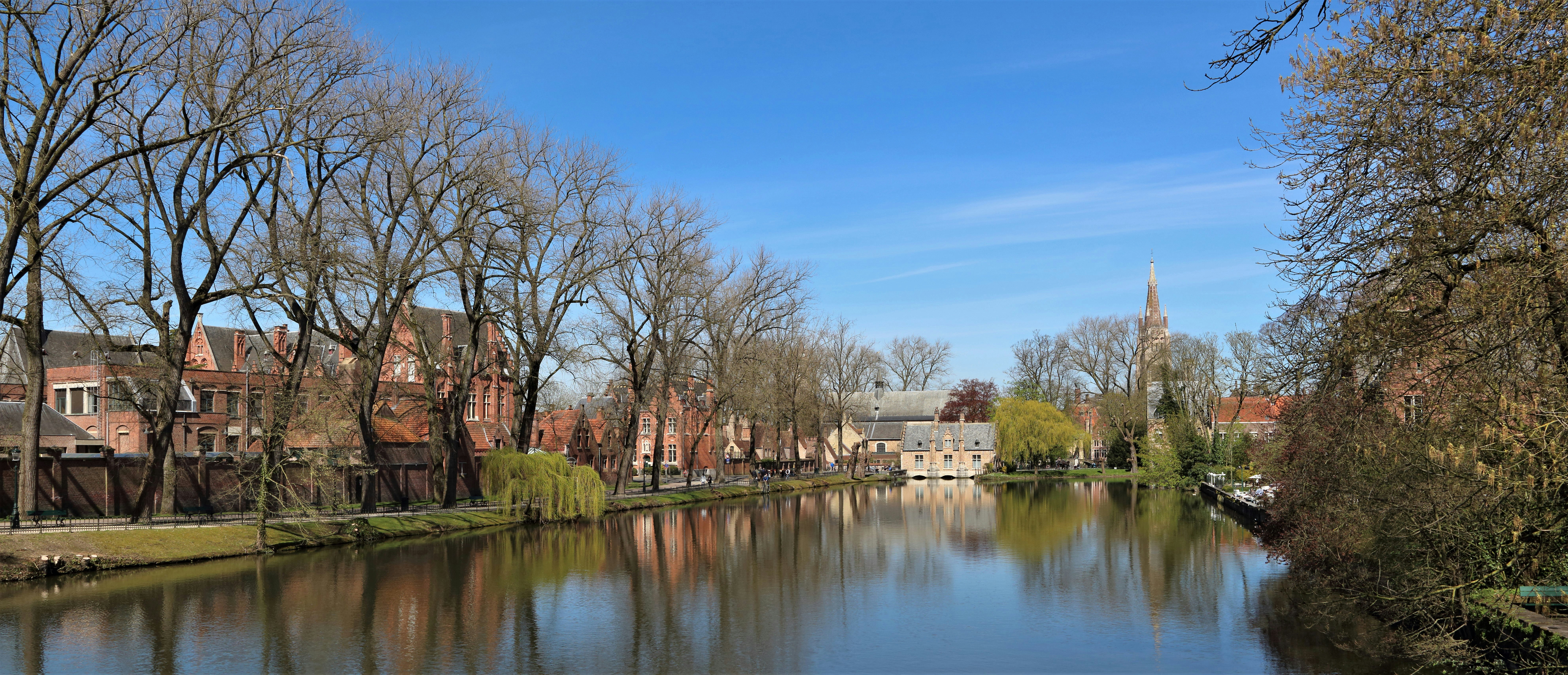 Lake of Love (Minnewaterpark) in Bruges, Belgium. Taken April 2016.