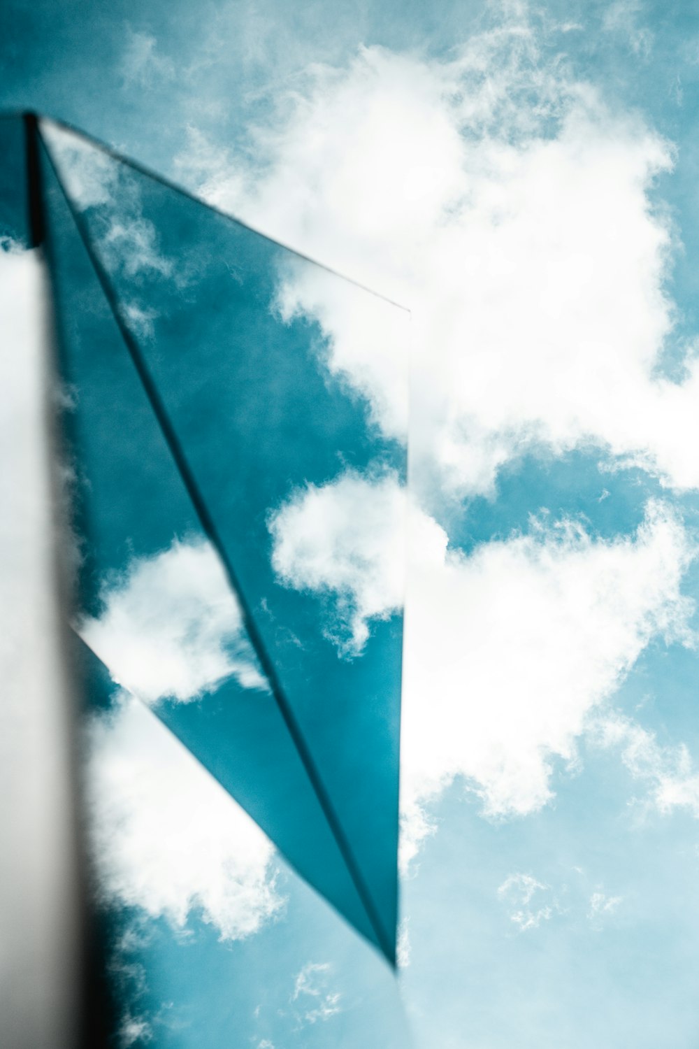 blue and white cloudy sky