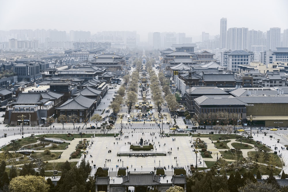 aerial view of city buildings during daytime