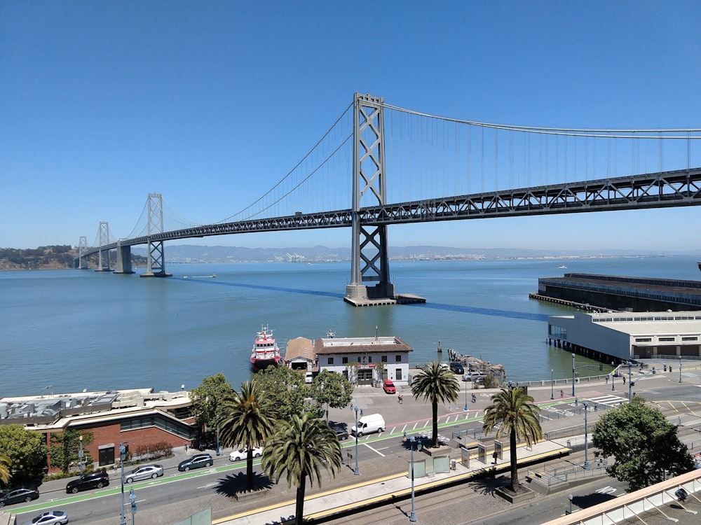 white and black bridge under blue sky during daytime