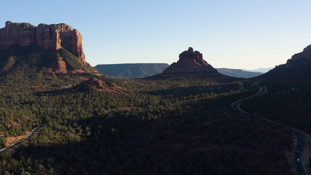 brown rock formation under blue sky during daytime