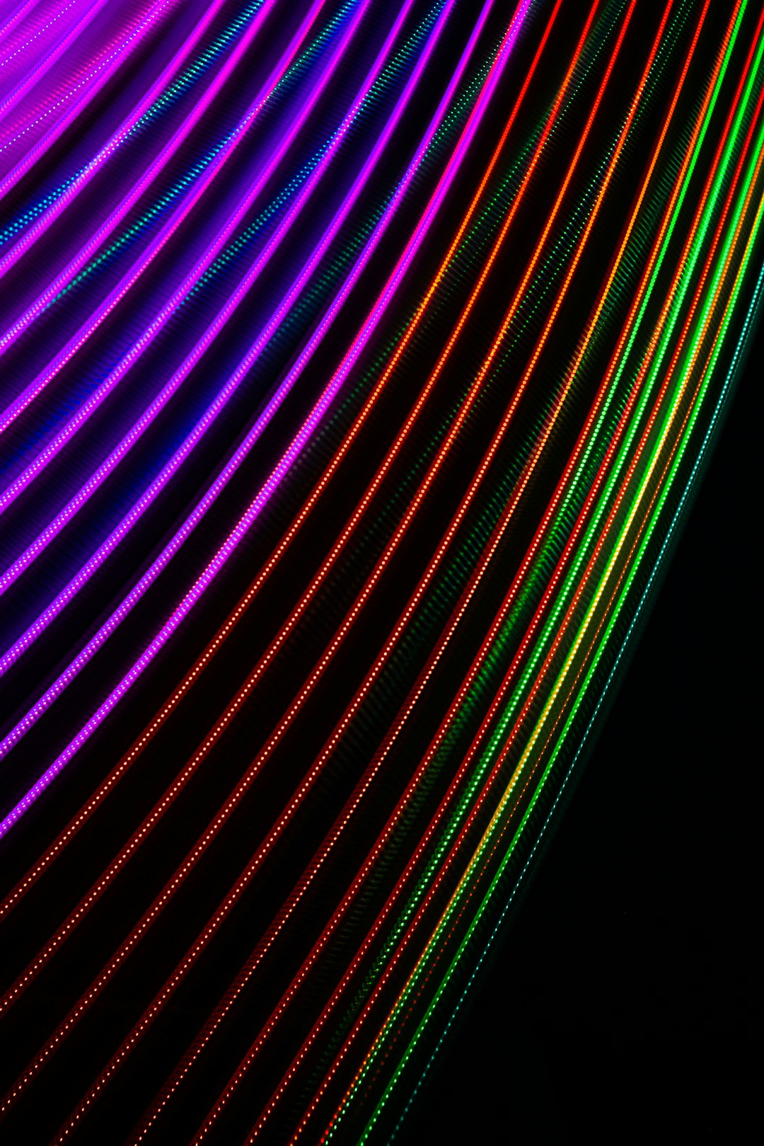 purple and black striped light