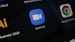 a close up of a computer screen with different logos
