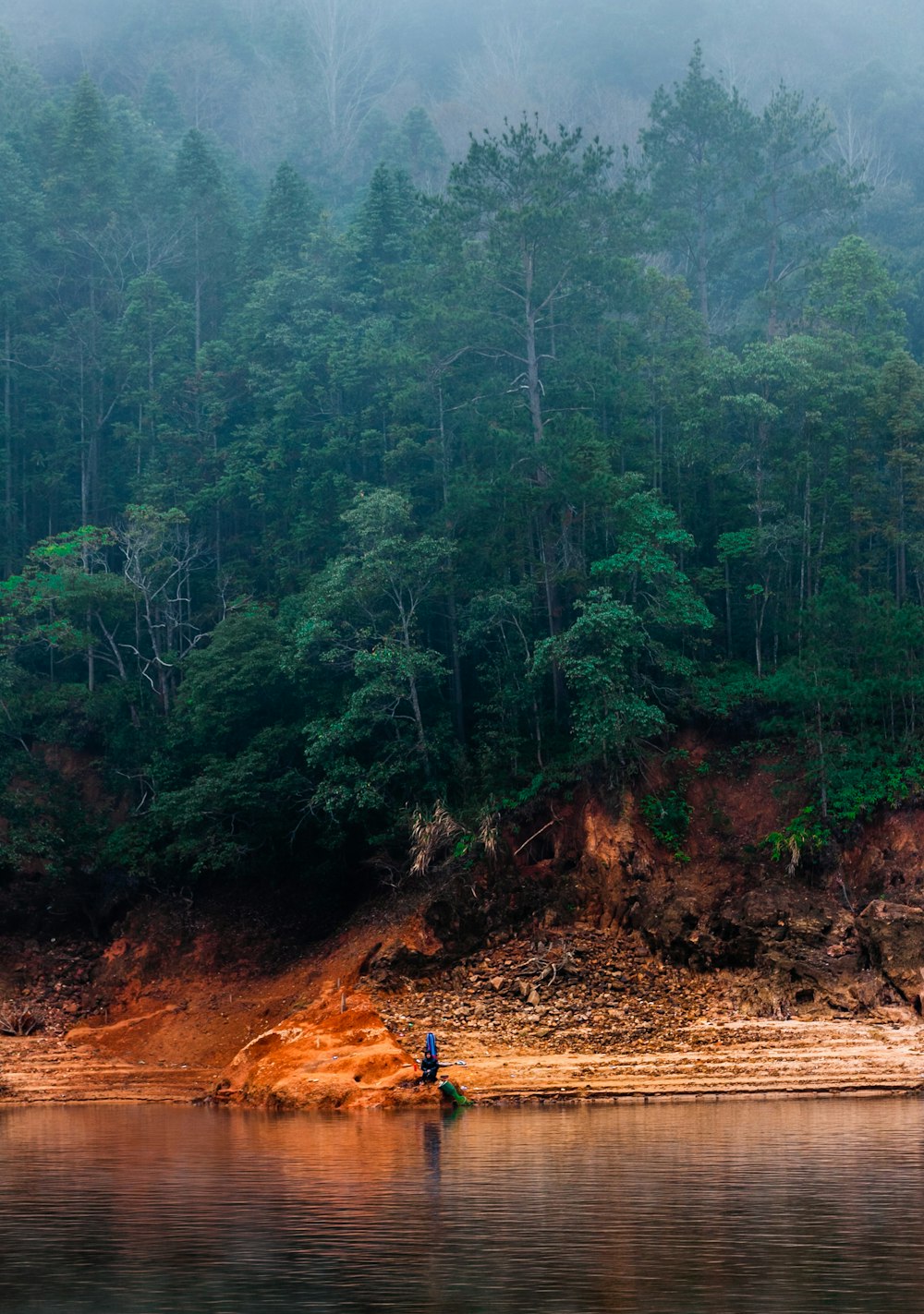 person in blue jacket walking on brown dirt road during daytime