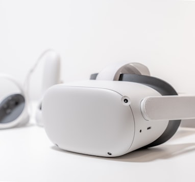 white and black oculus quest 2