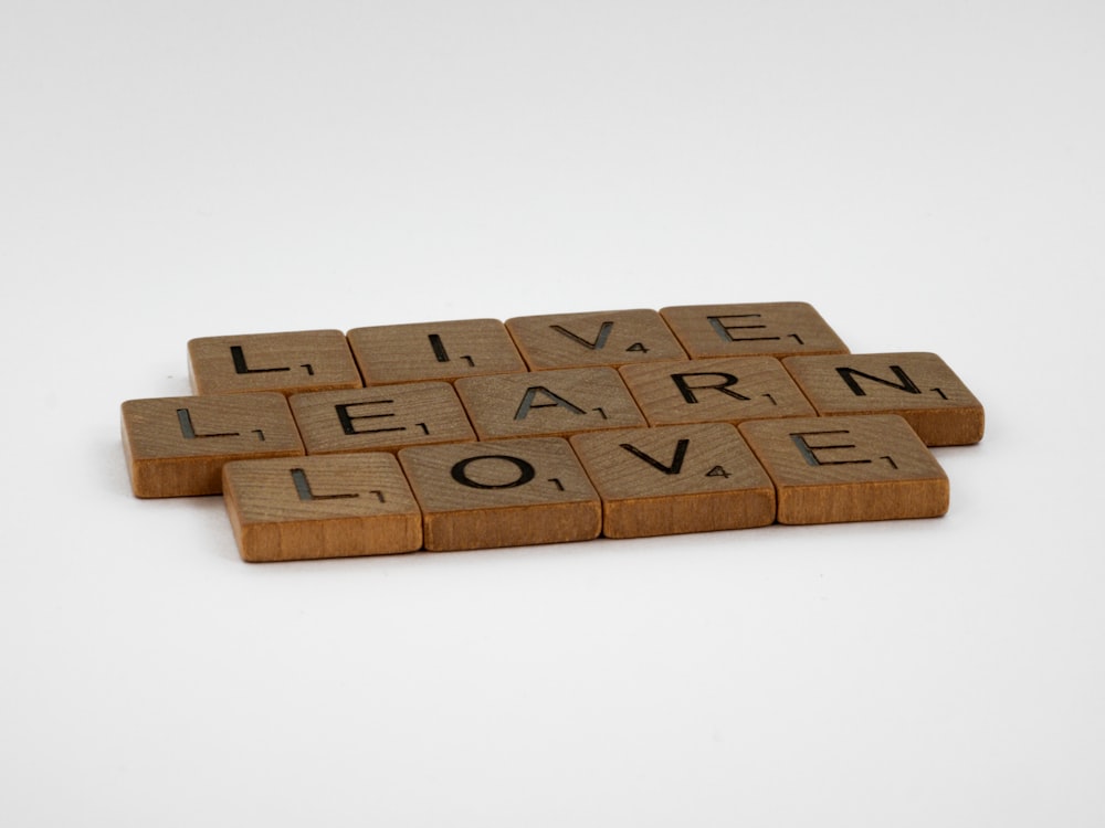 brown wooden blocks on white surface