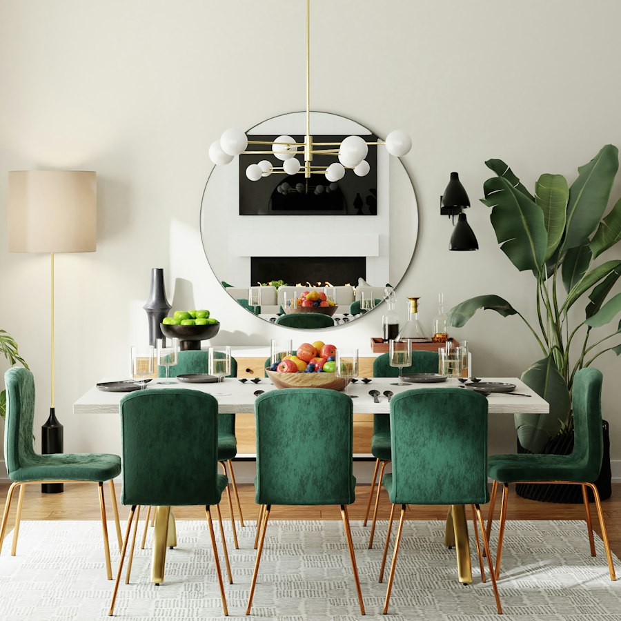 Modern Four-Seater Dining Set