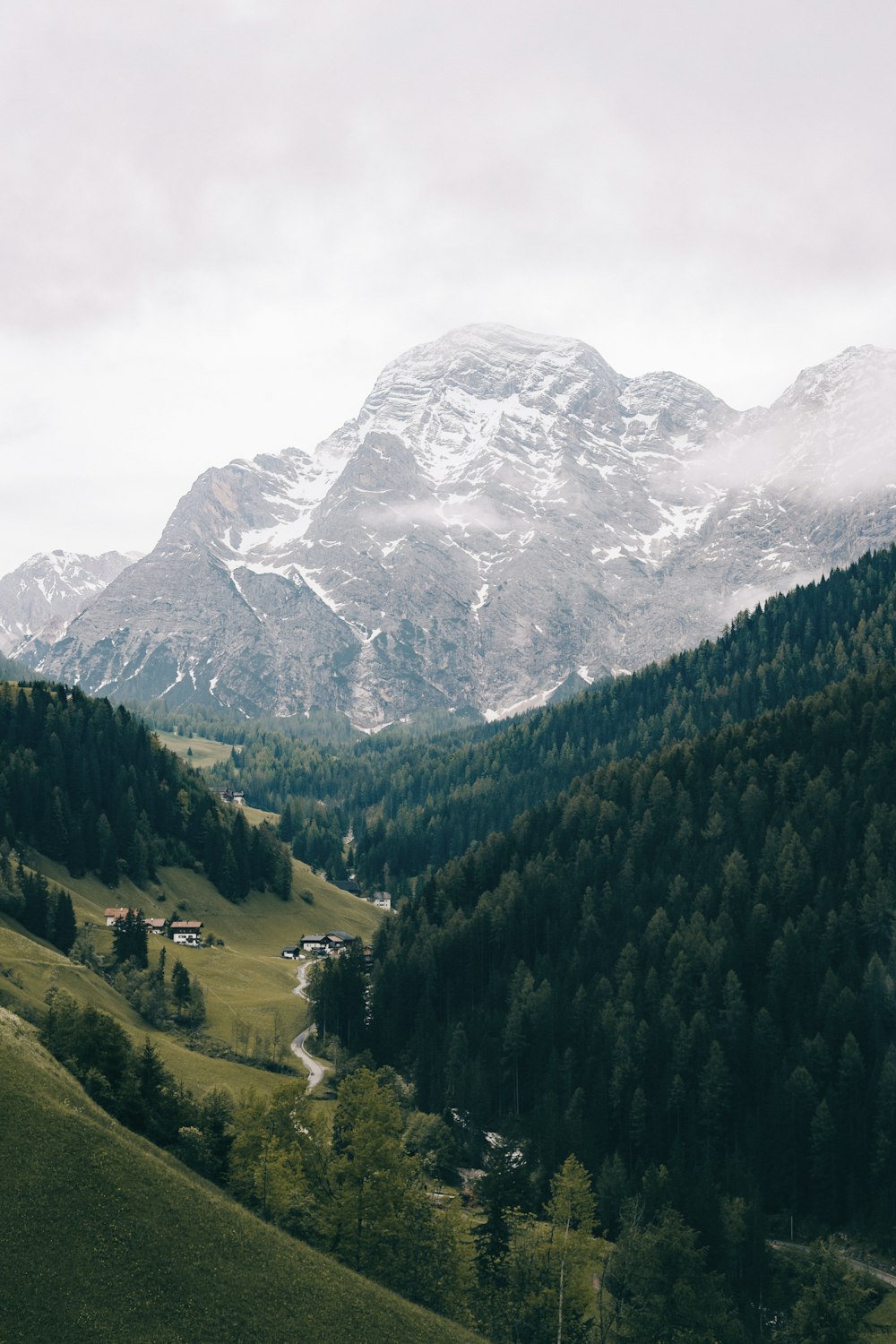 green trees and mountains under white clouds during daytime