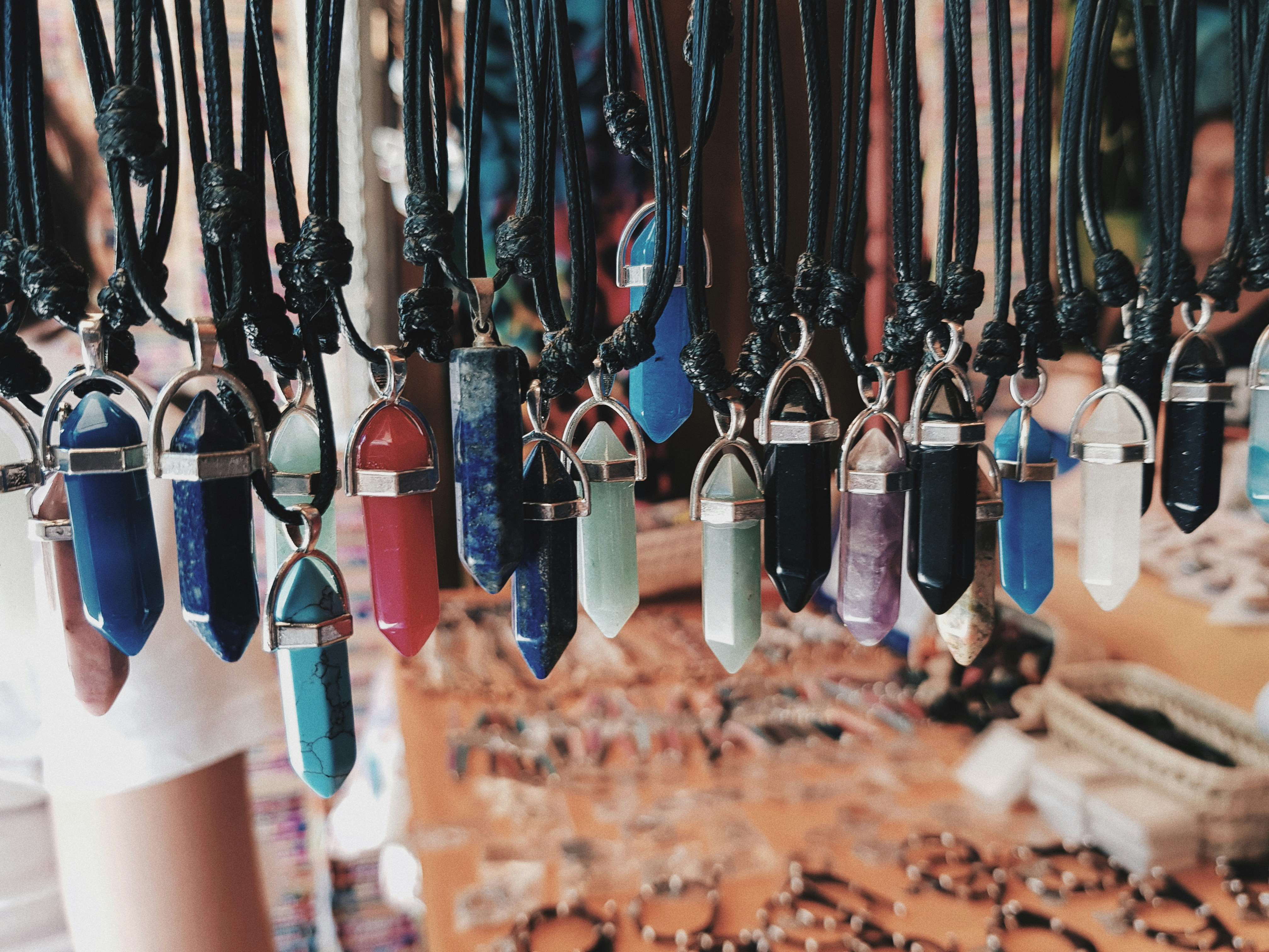 Morning shot of a street market stall in Puntal del Moral