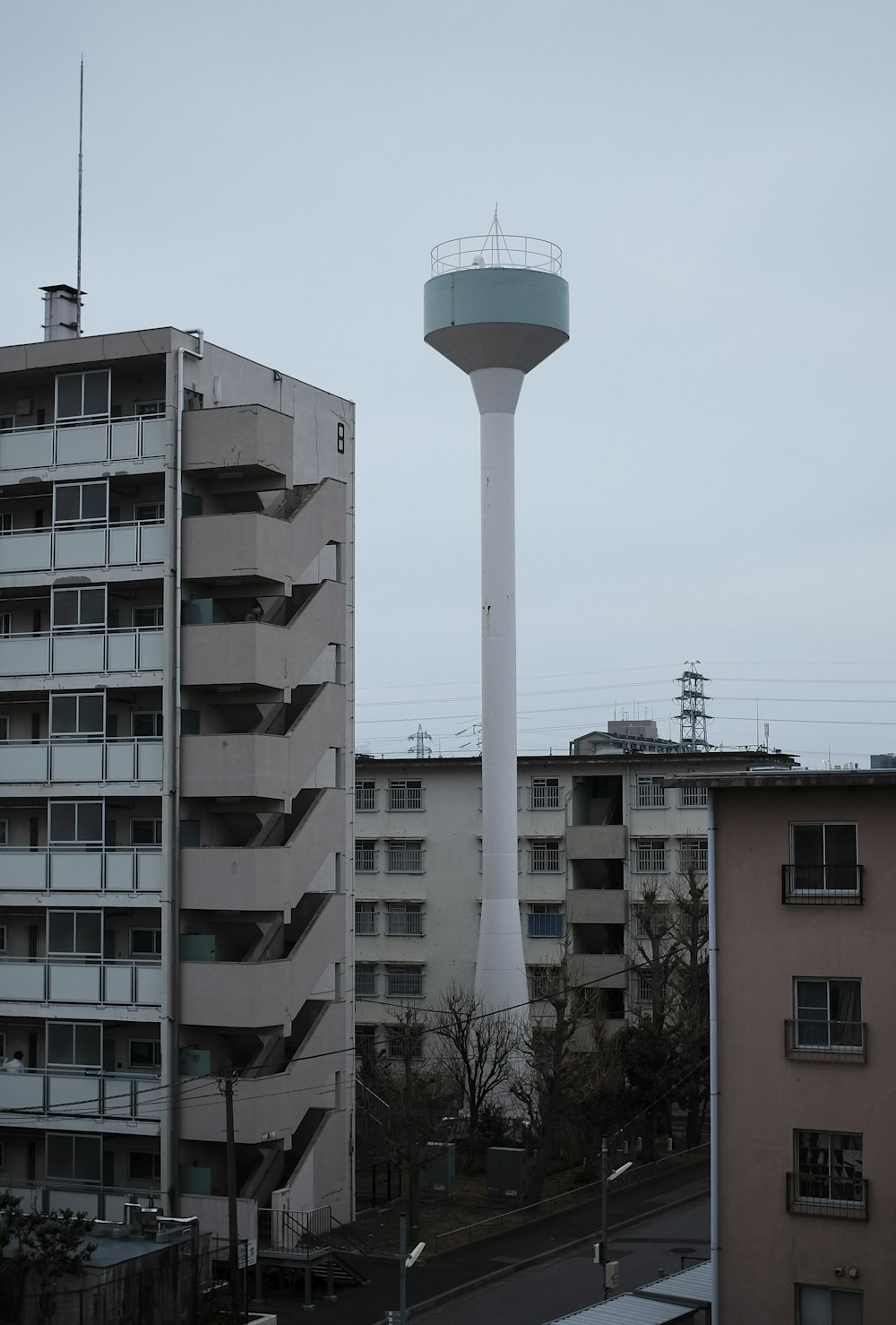 white and green concrete building