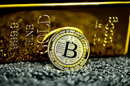 gold and silver round coin