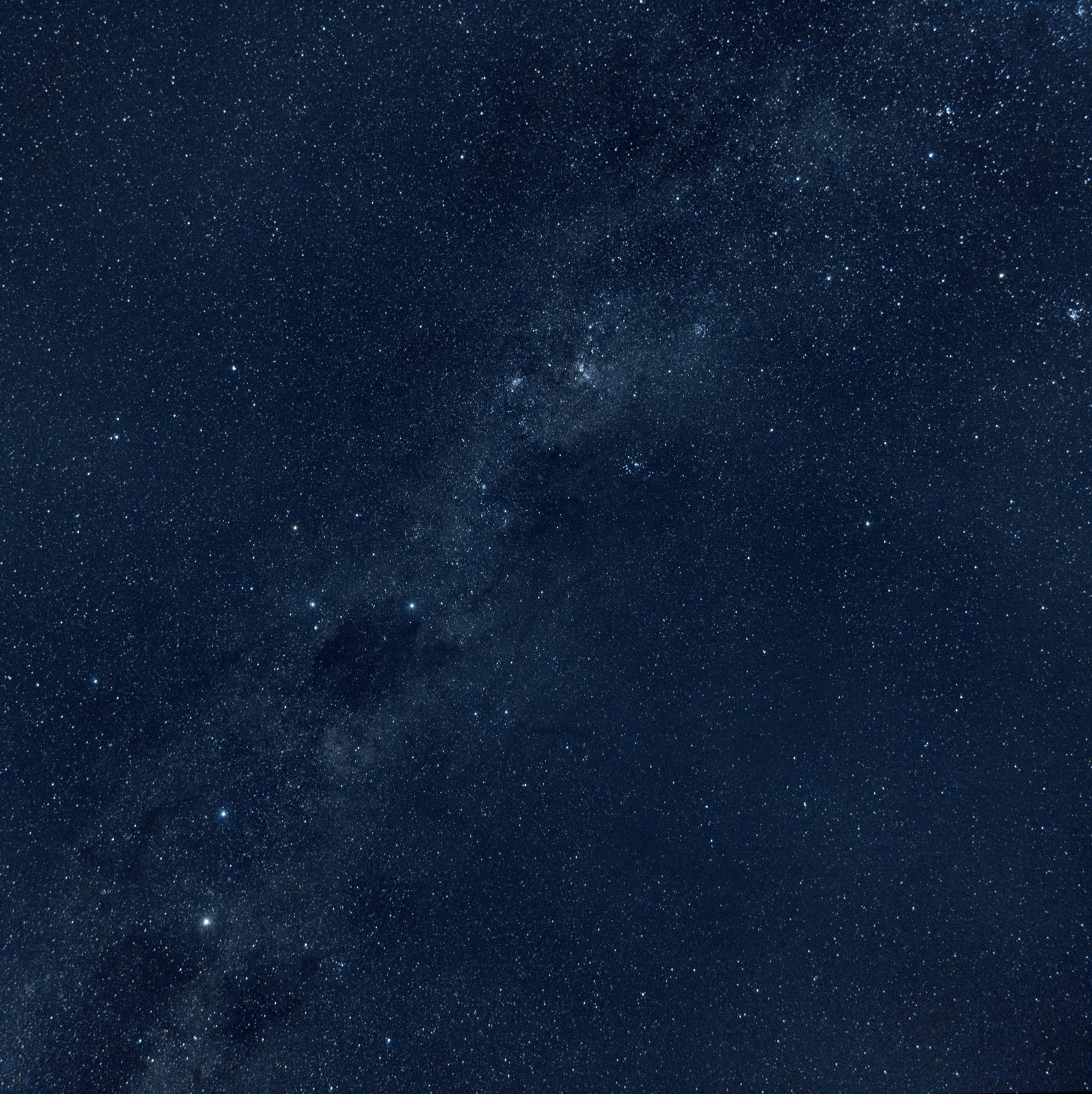 blue and white starry night