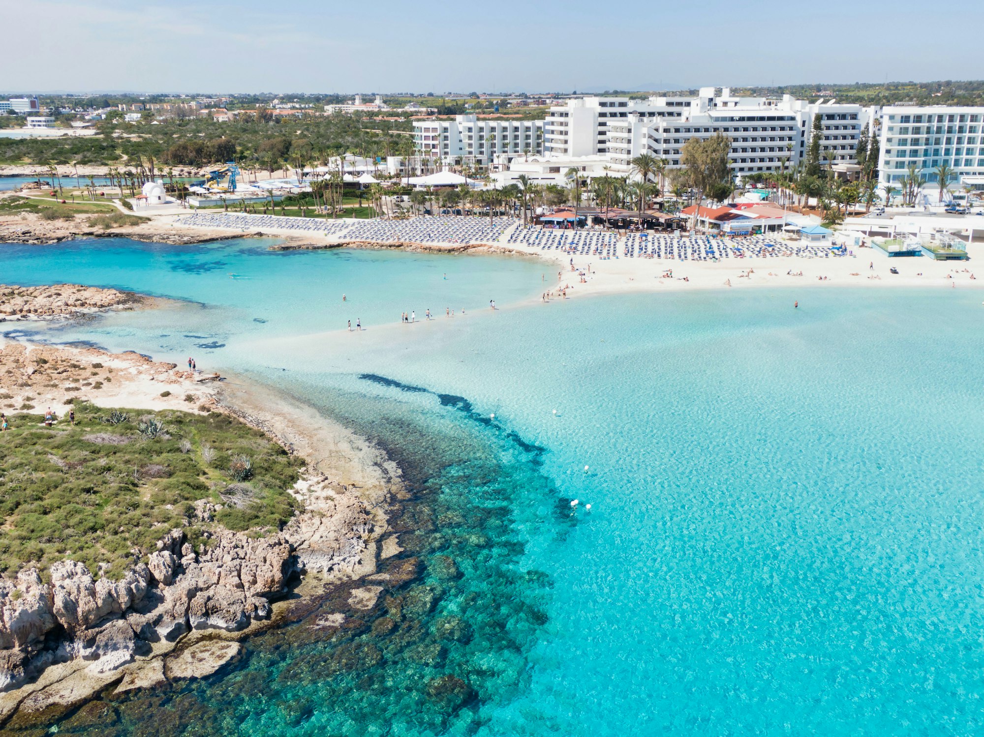 aerial view of Cyprus beach during daytime