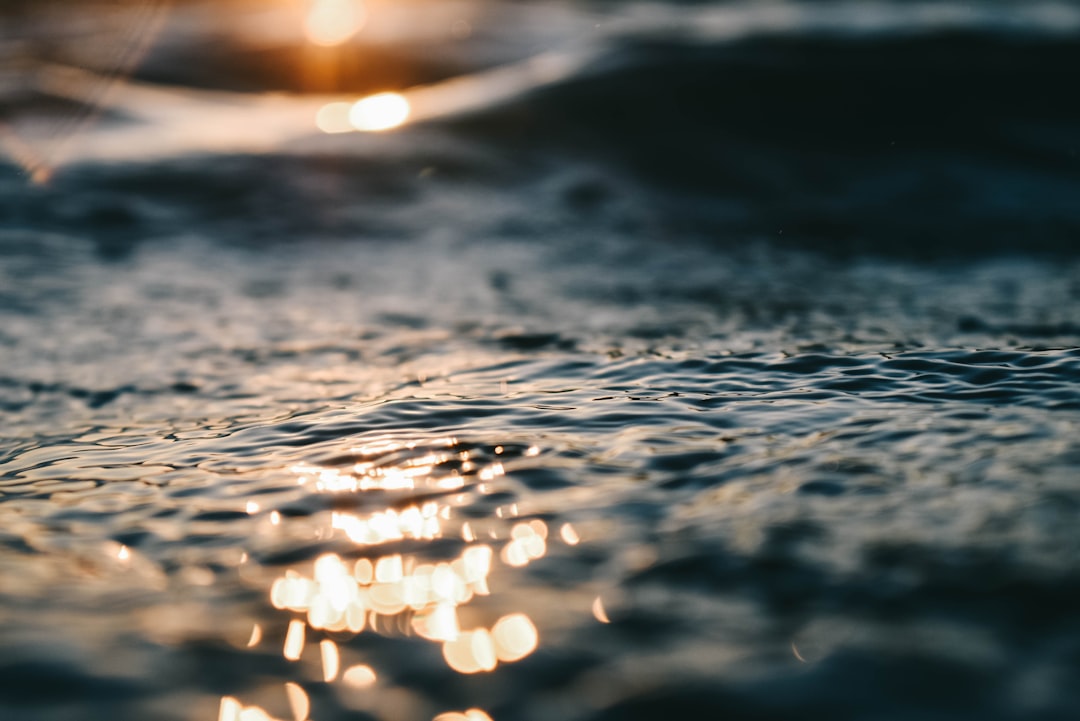 water droplets on black surface