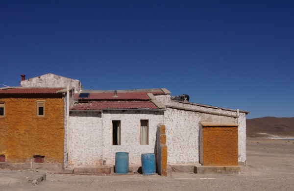Modern concrete residential house