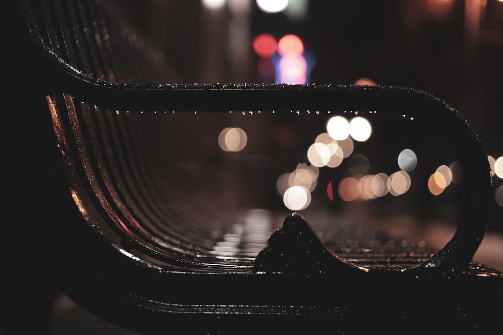 water droplets on black textile