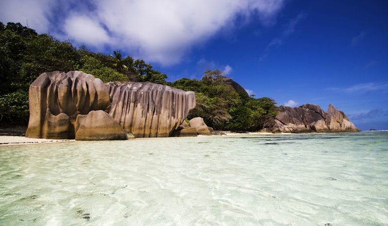 Rocas de granito en Praslin