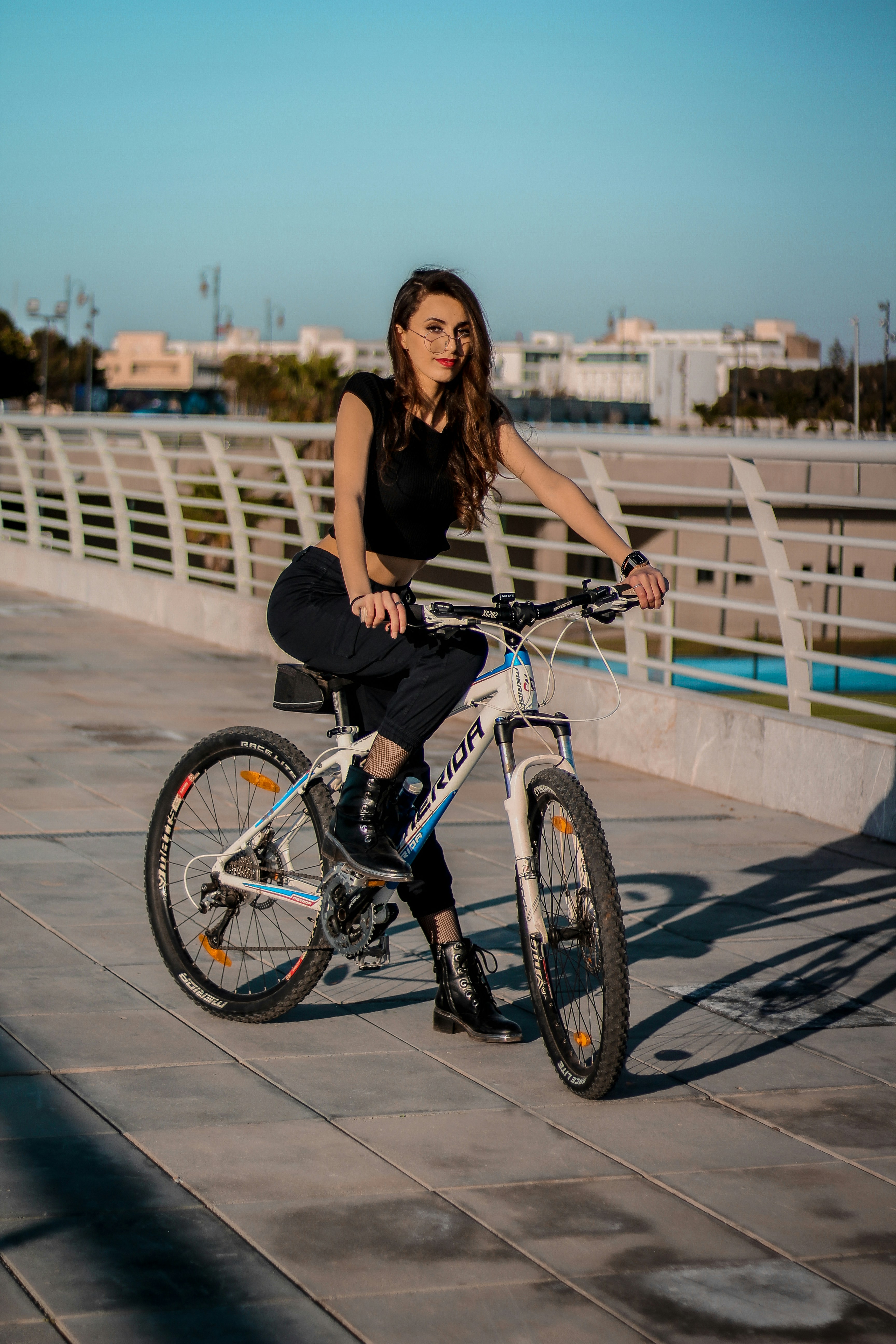 biking girls