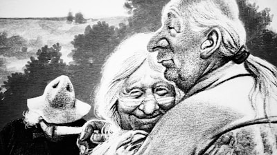 Smiling mature couple enjoying a peaceful moment, symbolizing a secure retirement.