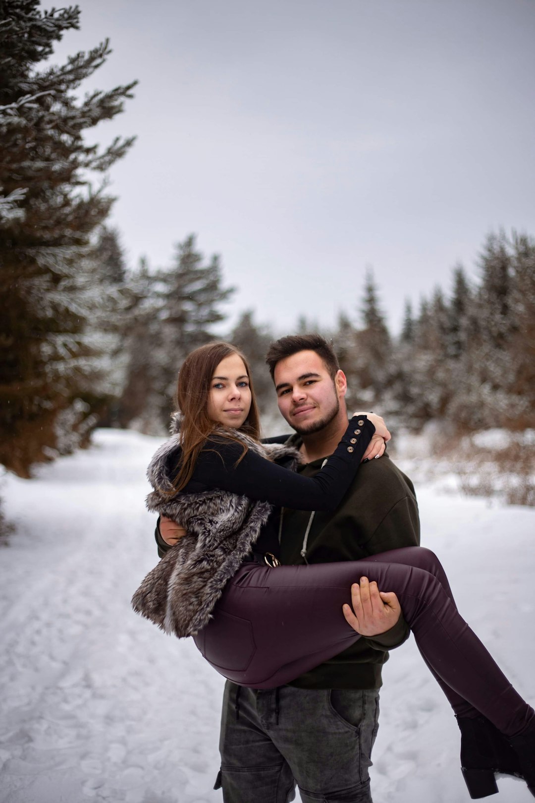 Couple hugging