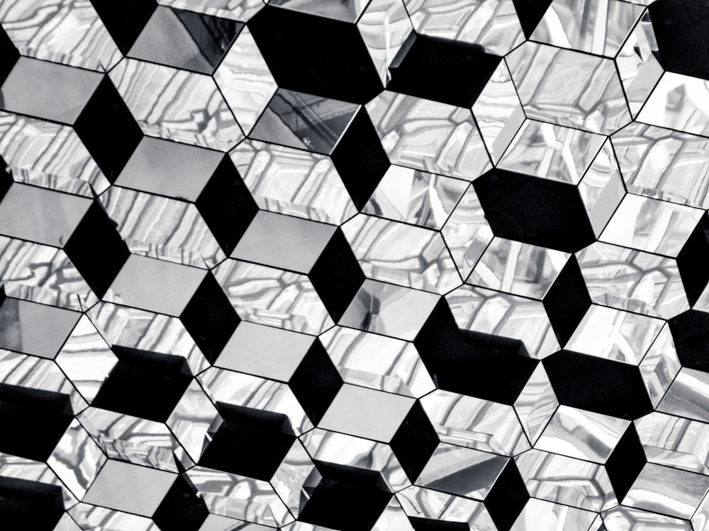 black and white checkered textile