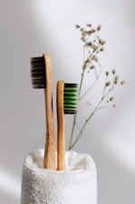 brown wooden sticks on white textile