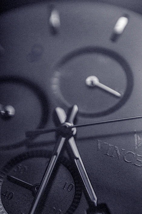 Close-up of a luxury Audemars Piguet watch with intricate dial details