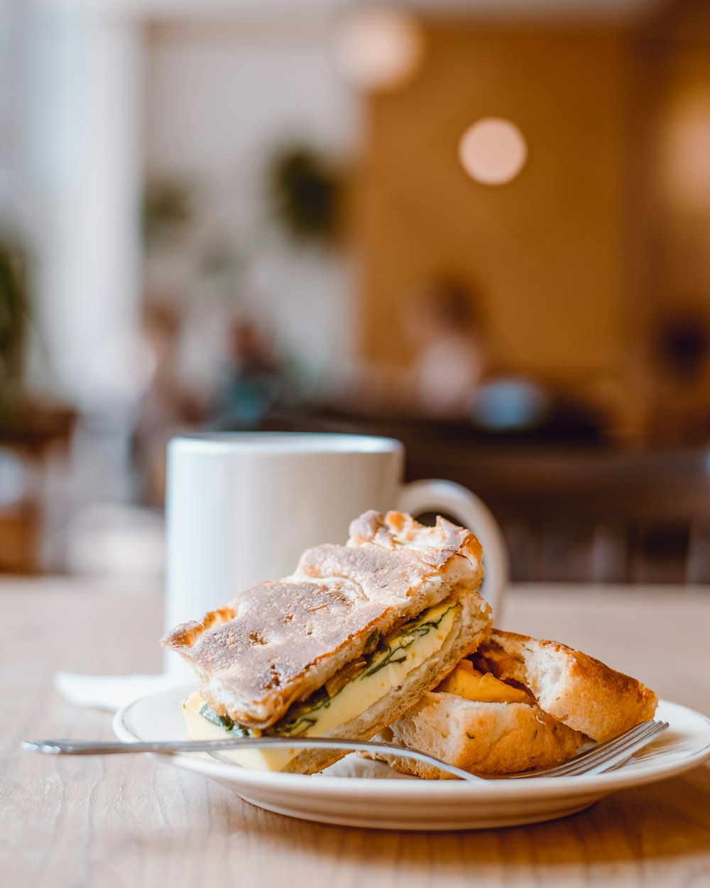 brown bread on white ceramic plate