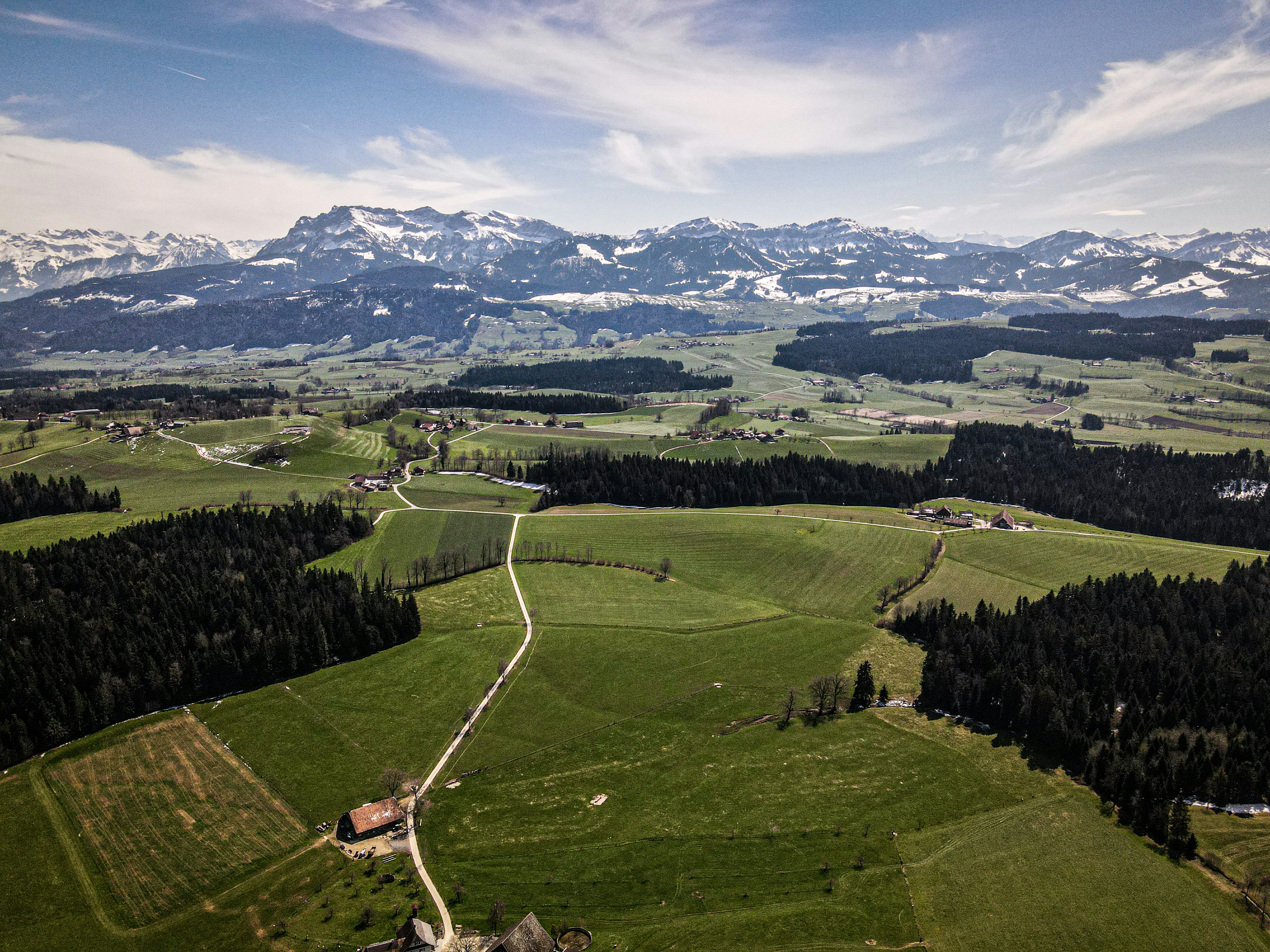 Wonderful Switzerland from above