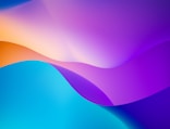 blue orange and yellow wallpaper