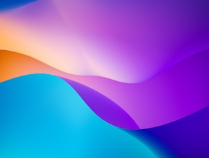 blue orange and yellow wallpaper