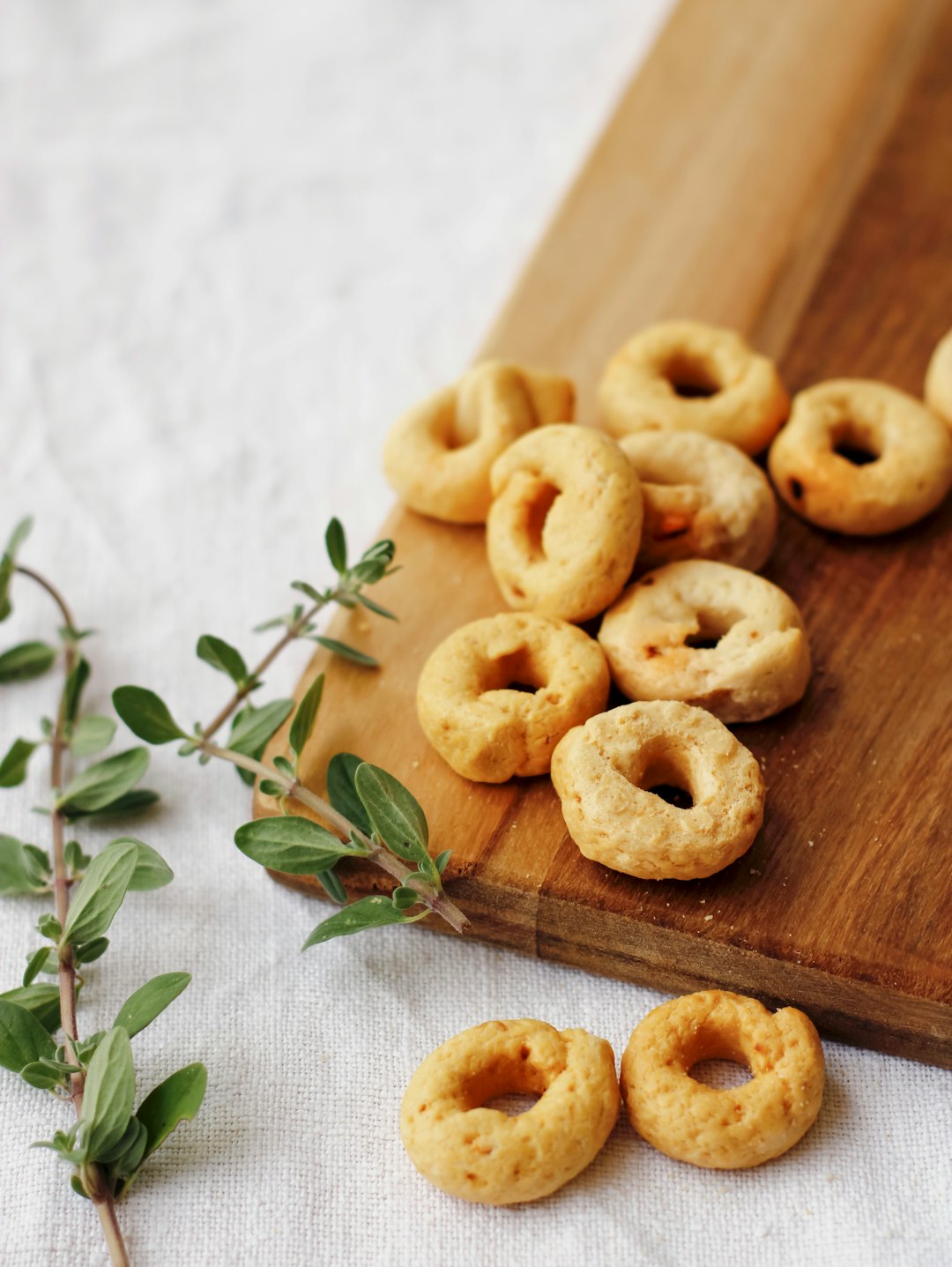 brown cookies on white textile