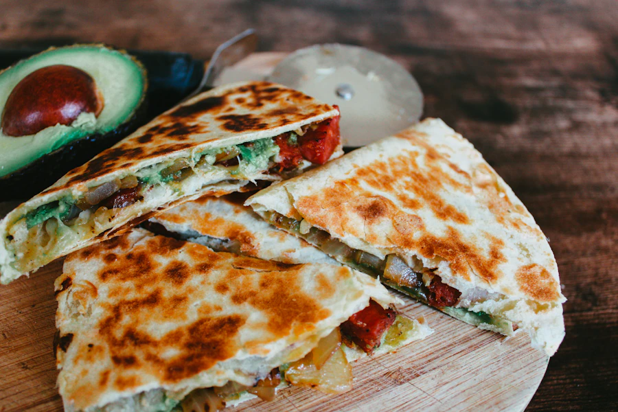Mexican fajitas with peppers