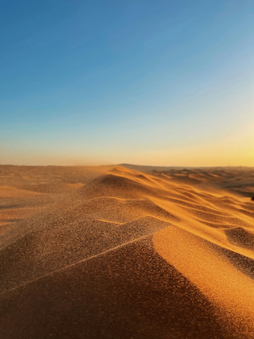 brown sand under blue sky during daytime