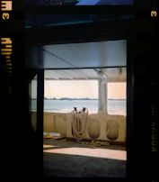 Interior view showcasing minimalist design and eco-friendly materials inside an aqua current boat.