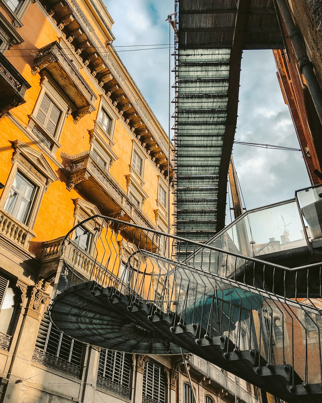 yellow and brown concrete building