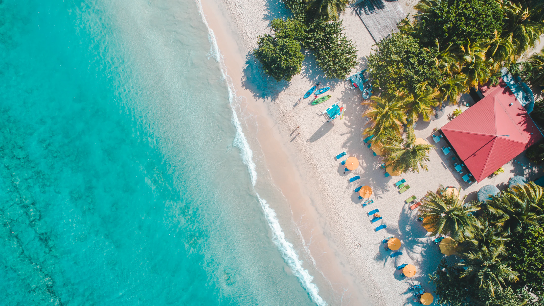 Playa paradisíaca del Caribe en Riviera Maya