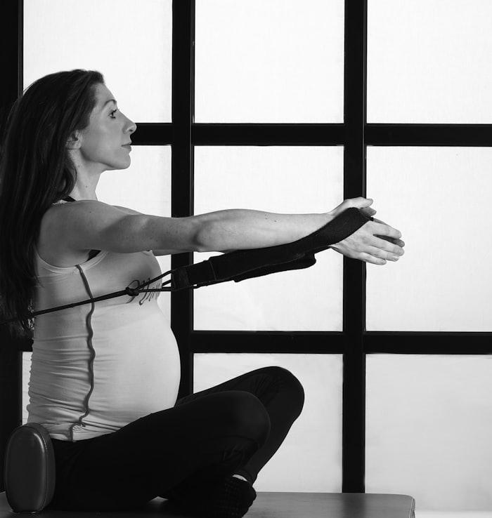 Prenatal and postnatal Pilates class at FORME PILATES Singapore