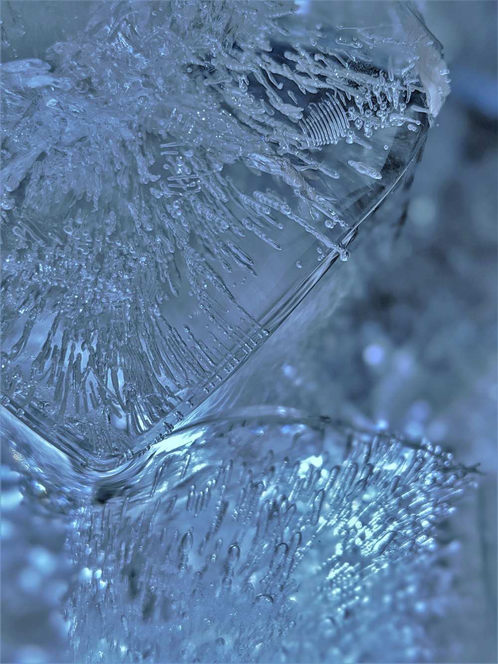 water drops on clear glass