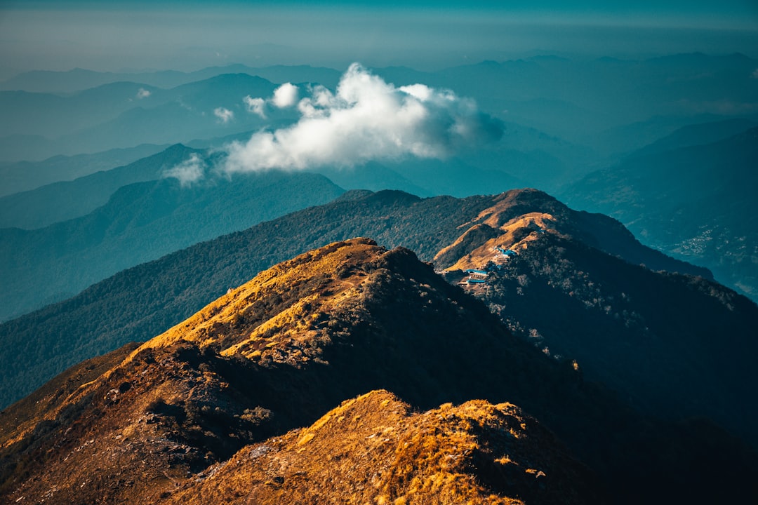 brown and green mountain under blue sky during daytime