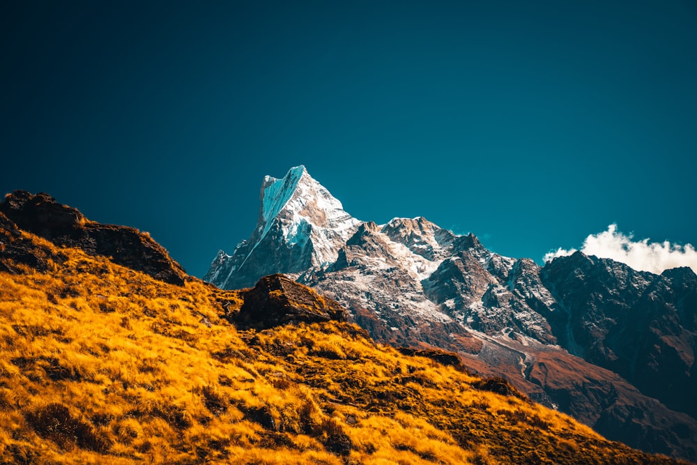 brown and white rocky mountain under blue sky during daytime