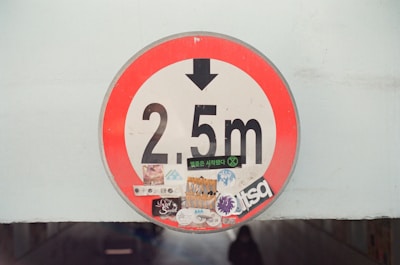 Close-up of vehicle restriction indicator on a digital screen