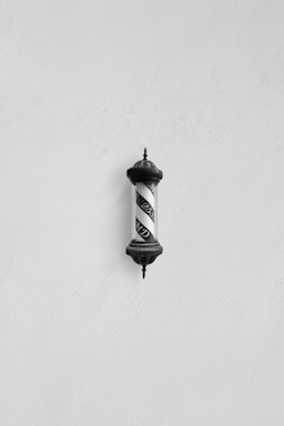 black and white wall lamp