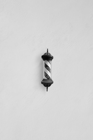 black and white wall lamp