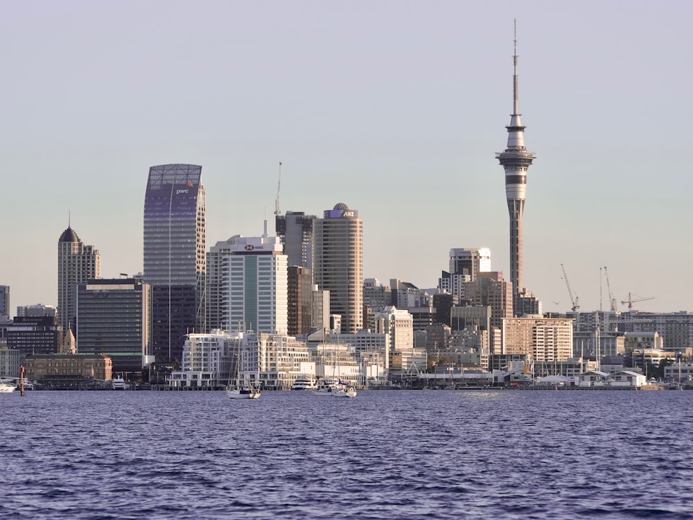 city skyline across body of water during daytime