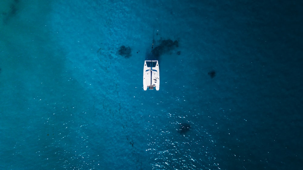 white boat on body of water during daytime