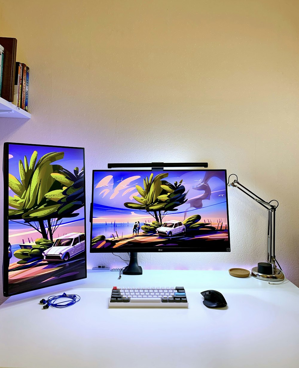 black flat screen computer monitor beside black computer keyboard and  computer mouse photo – Free Image on Unsplash