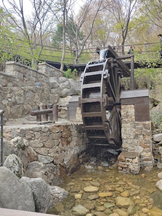Traditional water wheels of Hama turning gently beside the Orontes River