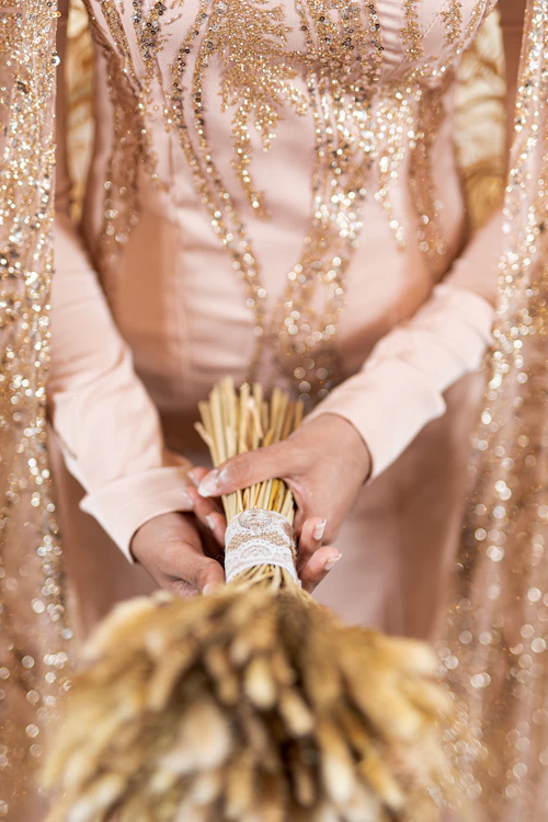 Kebaya Akad Champagne