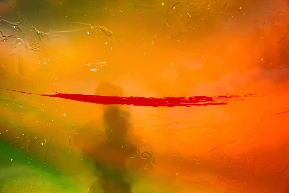 water droplets on red and blue color